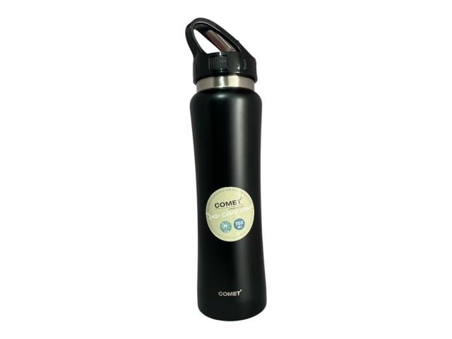 La Botella Deportiva Acero Inoxidable 750ml Comet compañera perfecta para tus entrenamientos y actividades al aire libre. Con acero inoxidable de alta calidad, esta botella es resistente a golpes y arañazos