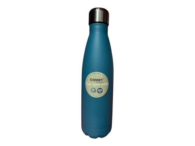 La Botella Deportiva Acero Inoxidable 500ml Comet compañera perfecta para tus entrenamientos y actividades al aire libre. Con acero inoxidable de alta calidad, esta botella es resistente a golpes y arañazos