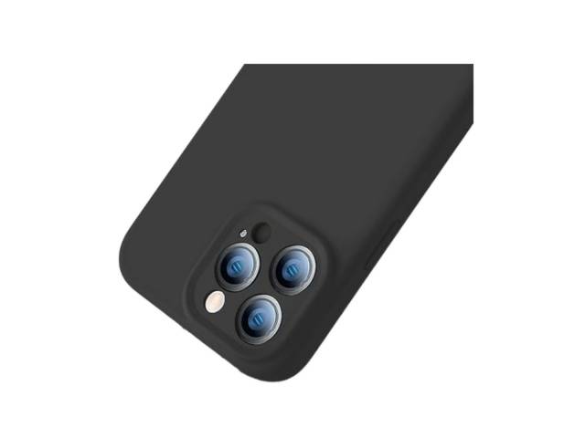 Protege tu iPhone  con estilo con esta funda de silicona negra. Fabricada con silicona suave y flexible, esta funda se adapta perfectamente a tu teléfono y lo protege de arañazos, golpes y caídas.