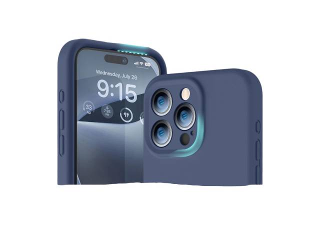 Protege tu iPhone  con estilo con esta funda de silicona negra. Fabricada con silicona suave y flexible, esta funda se adapta perfectamente a tu teléfono y lo protege de arañazos, golpes y caídas.