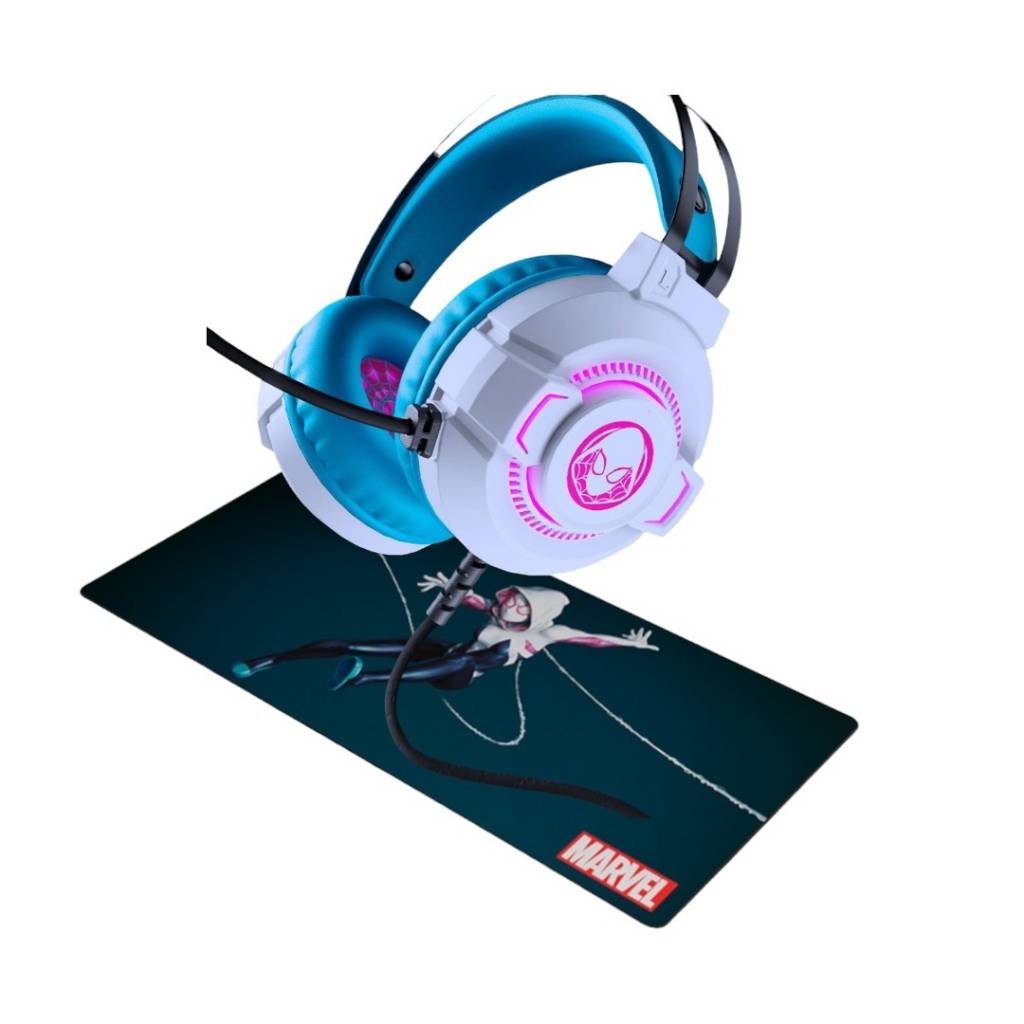 Sumérgete en el sonido envolvente de los auriculares con LED y completa tu setup con el impresionante mousepad XXL. Diseño espectacular y rendimiento incomparable, ¡perfecto para los gamers más exigentes!