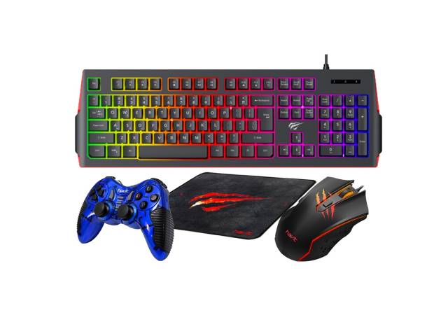 Combo Gamer GD12! Este increíble paquete incluye un teclado retroiluminado, un mouse de precisión, una alfombrilla antideslizante y un joystick diseñado para ofrecerte el control absoluto en cada partida. 