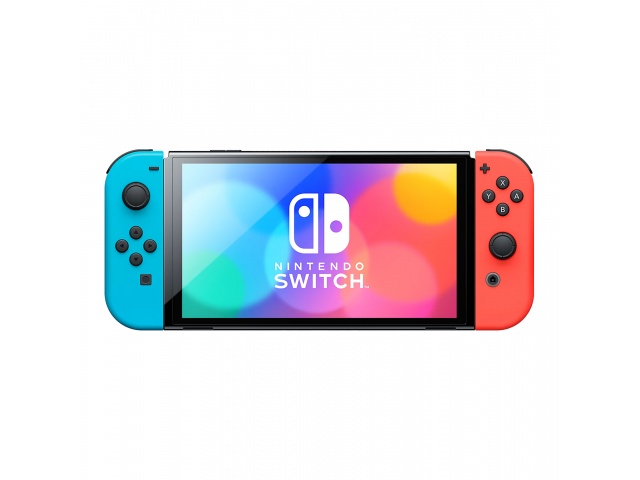 Juega donde quieras con la Consola Nintendo Switch OLED 7'' 64GB. Pantalla más grande y colores vibrantes para una experiencia de juego envolvente. 