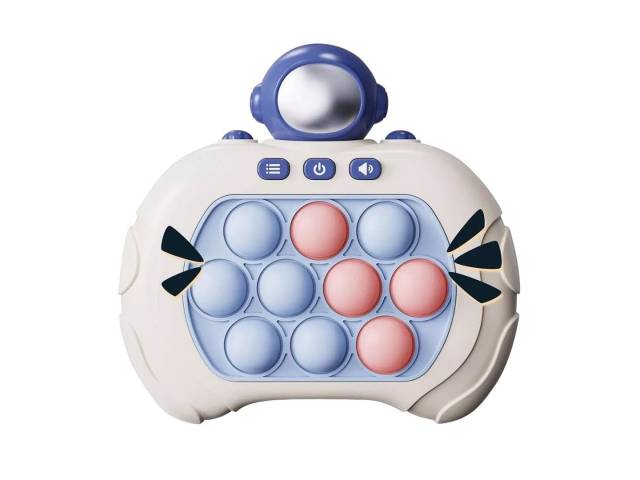 ¡Sumérgete en la diversión con la consola Pop It de empuje rápido! Con luces, sonidos y un diseño encantador, esta consola ofrece cuatro modos de juego emocionantes que desarrollan la coordinación y concentración.