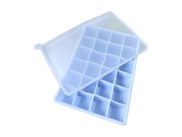  Cubetera de Silicona con Tapa 24 Piezas es una herramienta práctica y versátil que te permite organizar y congelar tus alimentos de forma eficiente.  Su material flexible, diseño y color llamativo excelente para tu cocina