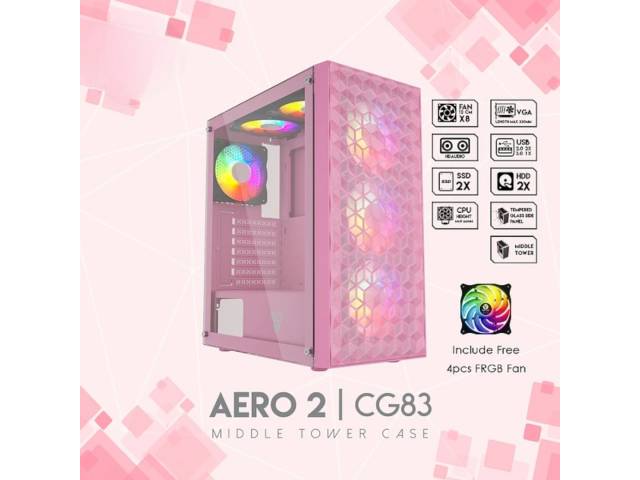 El gabinete Fantech CG83 AERO RGB combina estilo y funcionalidad para los entusiastas del gaming y la construcción de PC. 