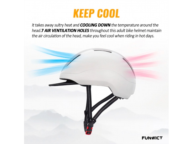 Protege tu cabeza con estilo gracias al casco FUNWICT FWEA004. Su diseño moderno y sus tiras reflectantes te hacen visible en todo momento, mientras que su visera te protege del sol y de los elementos. ¡Seguridad y estilo, todo en uno!