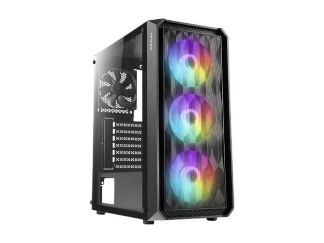 El gabinete para juegos de media torre NX292 combina sin esfuerzo,  conectividad USB 3.0, amplios compartimentos para unidades de almacenamiento, espacio para expansión e incluye 3 ventiladores RGB de modo fijo de 120 mm en el frente y 1 ventilador de 120