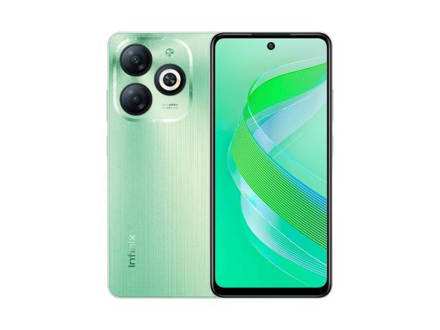 El Infinix Smart 8 es un smartphone ideal para el día a día con una pantalla grande de 6.6 pulgadas. Tiene 3GB de RAM y 64GB de almacenamiento para tus aplicaciones y fotos. Su cámara trasera triple de 13 MP 