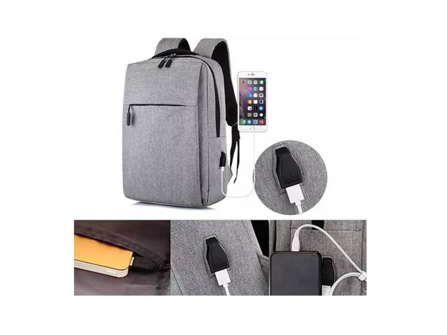 ¡Presentamos la mochila antirrobo con cable USB para laptop en color gris! Esta mochila es la opción ideal para estudiantes, viajeros y profesionales que buscan una solución segura y elegante para transportar sus pertenencias.