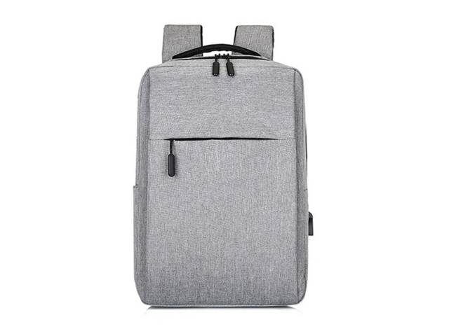 ¡Presentamos la mochila antirrobo con cable USB para laptop en color gris! Esta mochila es la opción ideal para estudiantes, viajeros y profesionales que buscan una solución segura y elegante para transportar sus pertenencias.