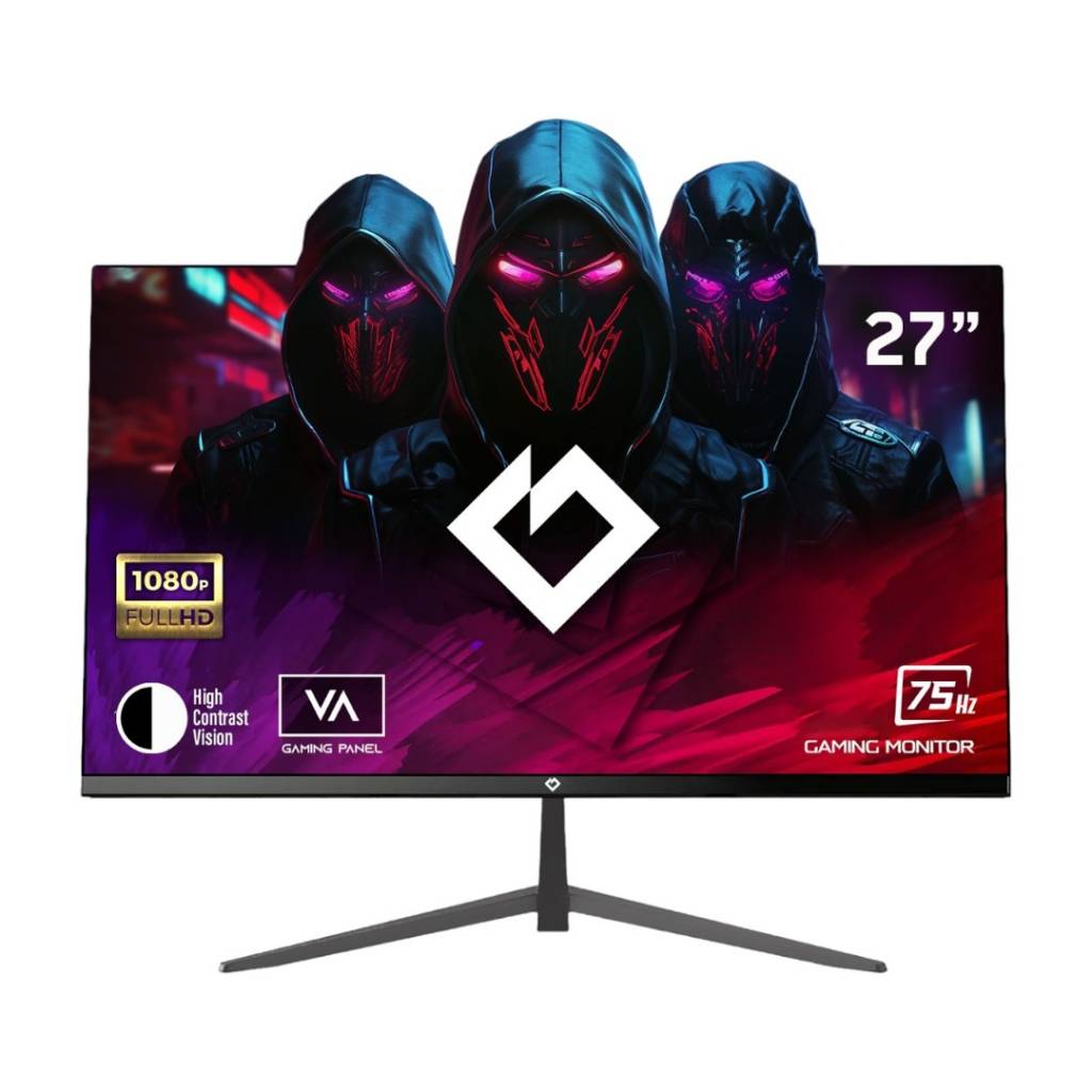 El Monitor Gaming Gravity de 27" te ofrece una experiencia de juego increíblemente fluida gracias a su rapidísima frecuencia de actualización de 75Hz. Disfruta de imágenes nítidas y con un gran nivel de detalle FHD Y LED 