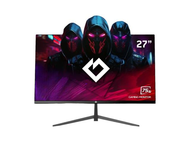 El Monitor Gaming Gravity de 27" te ofrece una experiencia de juego increíblemente fluida gracias a su rapidísima frecuencia de actualización de 75Hz. Disfruta de imágenes nítidas y con un gran nivel de detalle FHD Y LED 