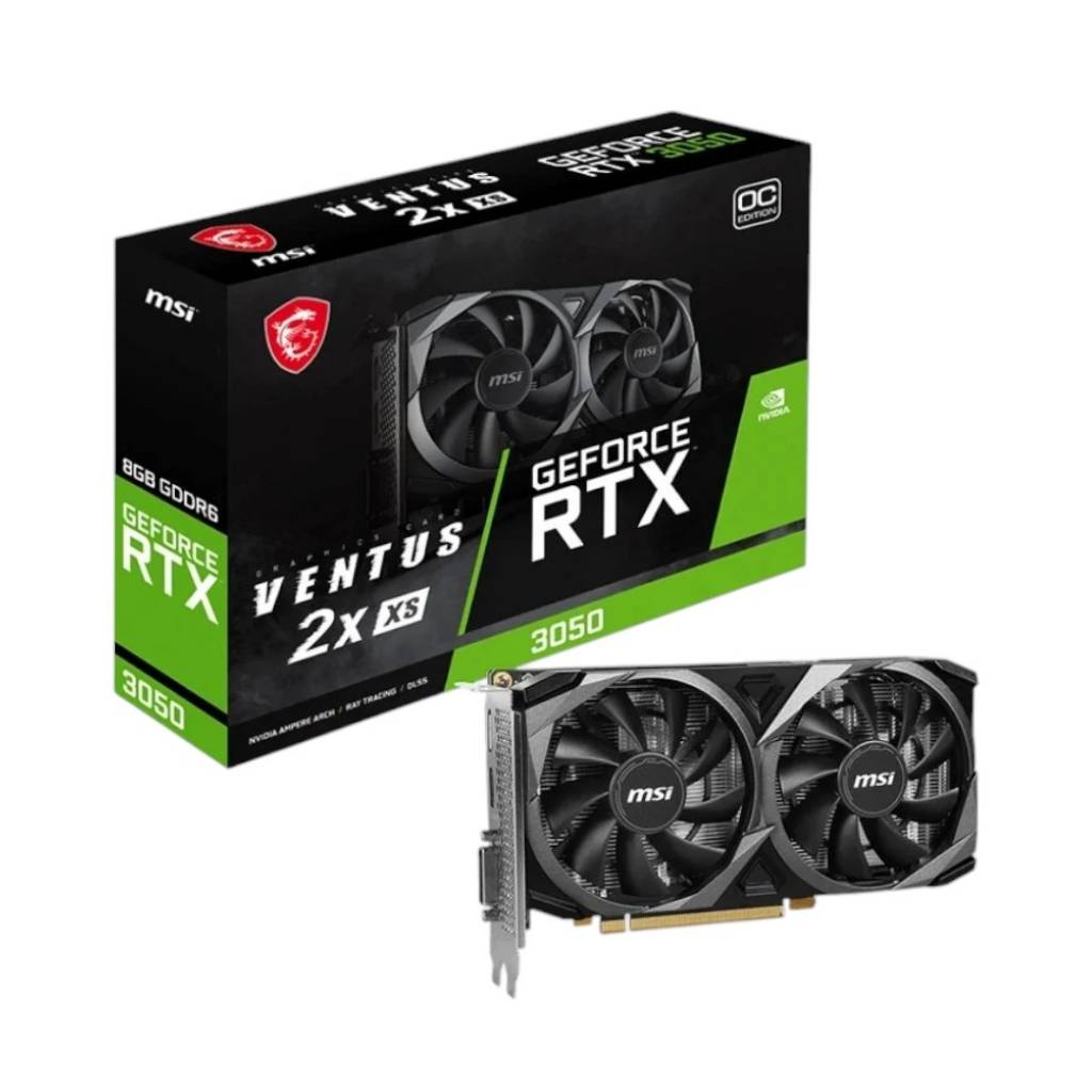 La MSI GeForce RTX 3050 Ventus 2X con 8GB OC es tu aliada perfecta en el mundo gamer. Con su diseño eficiente y capacidad de overclocking, disfrutarás de un rendimiento fluido y sin interrupciones. 