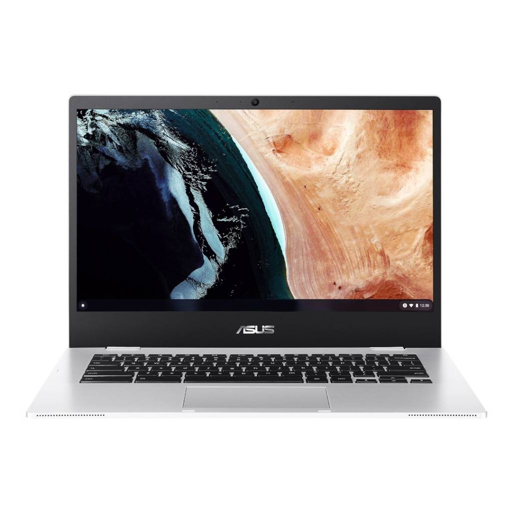 Disfruta de una experiencia visual cómoda con la pantalla antirreflectante de 14". ASUS Chromebook con procesador Intel Celeron N3350, 4GB de RAM y 64GB de almacenamiento. ¡Chrome OS rápido y seguro para tu productividad diaria!