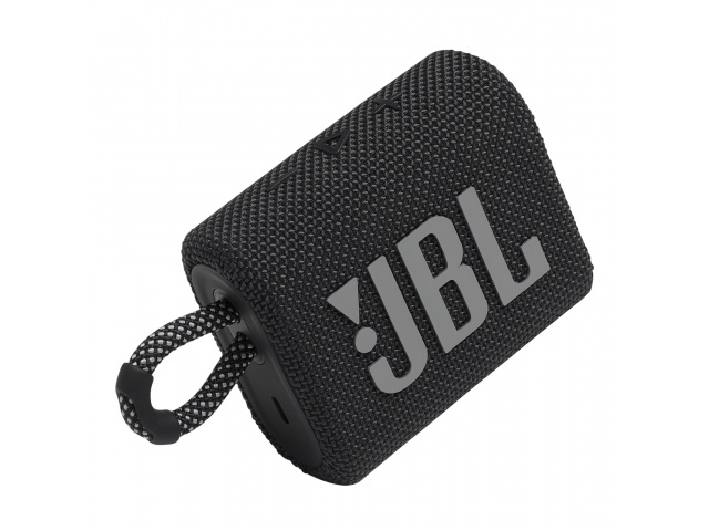 Disfruta de un sonido potente y graves profundos con el Parlante Inalámbrico Bluetooth JBL Go 3 en color Negro. Este parlante ultraportátil es resistente al agua y al polvo, y te ofrece hasta 5 horas de reproducción con una sola carga. Conéctate de forma 