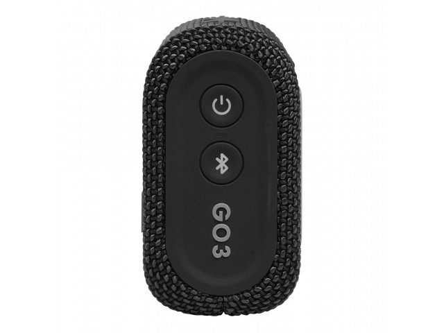 Disfruta de un sonido potente y graves profundos con el Parlante Inalámbrico Bluetooth JBL Go 3 en color Negro. Este parlante ultraportátil es resistente al agua y al polvo, y te ofrece hasta 5 horas de reproducción con una sola carga. Conéctate de forma 