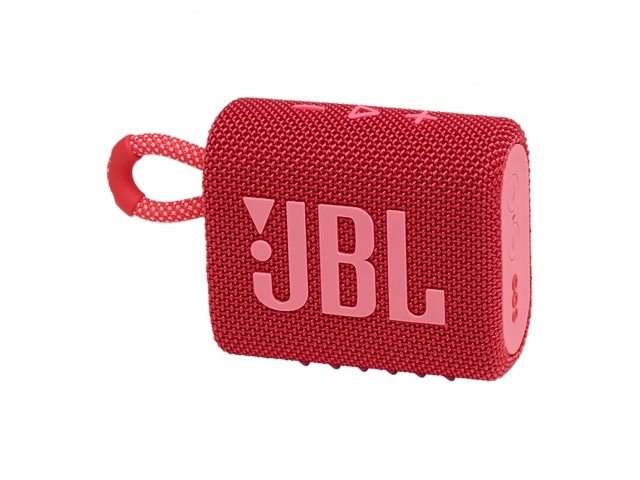 Lleva tu música a donde vayas con el JBL Go 3 Rojo. Disfruta de un sonido potente y de graves profundos en un diseño ultraportátil e impermeable (IP67). ¡Ideal para aventuras al aire libre!