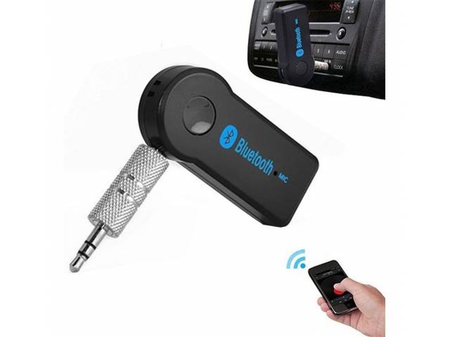 Disfruta tu música favorita en el auto sin cables con este Receptor Bluetooth. Se conecta a la entrada auxiliar (3.5mm) de tu radio y reproduce audio por streaming desde tu smartphone o tablet.