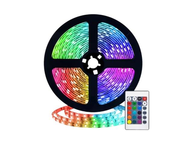 Decora tu Cuarto GAMER y crea ambientes únicos con el Rollo Tira LED 5050 RGB 5M USB. Su tecnología LED RGB te ofrece una amplia gama de colores y efectos de luz para que puedas personalizar la iluminación.