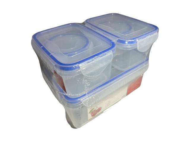  Set de 5 recipientes herméticos para comida. Plástico libre de BPA. Ideal para almacenar y transportar alimentos. Apto para microondas y lavavajillas. ¡Organiza tu cocina y disfruta de tus comidas frescas!