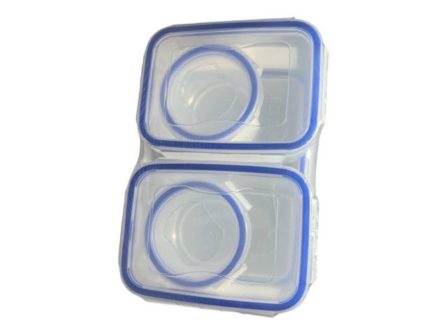 Set de 5 recipientes herméticos para comida. Plástico libre de BPA. Ideal para almacenar y transportar alimentos. Apto para microondas y lavavajillas. ¡Organiza tu cocina y disfruta de tus comidas frescas!