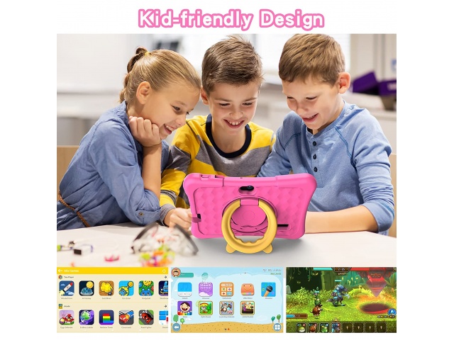 ¡Descubre la Pritom K7 Pro Kids! Esta tablet de 7'' multitáctil es perfecta para los más pequeños, con Android 11, procesador Allwinner A100, 2GB de RAM y 32GB de ROM.