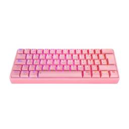 Teclado Gamer Eagle warrior Mecnico Usb 88 Rgb - Rosado