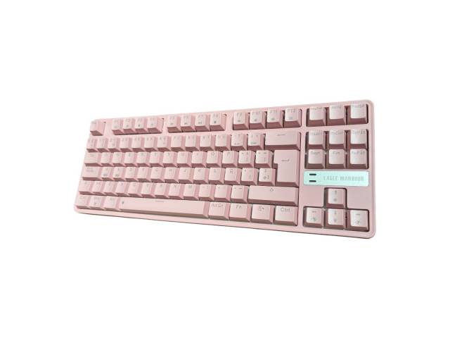 ¡Potencia rosa en un formato compacto! El teclado gamer Eagle Warrior de 88 teclas te ofrece la precisión de un teclado mecánico en un diseño compacto y portátil. Personaliza tu experiencia de juego con la iluminación RGB 