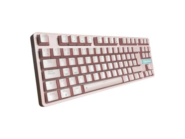 ¡Potencia rosa en un formato compacto! El teclado gamer Eagle Warrior de 88 teclas te ofrece la precisión de un teclado mecánico en un diseño compacto y portátil. Personaliza tu experiencia de juego con la iluminación RGB 