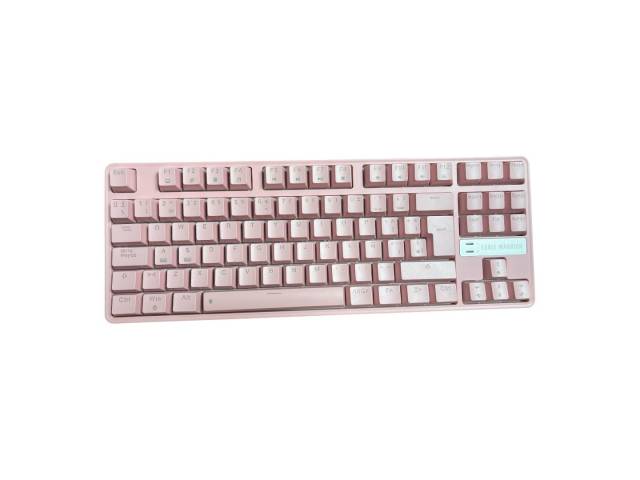 ¡Potencia rosa en un formato compacto! El teclado gamer Eagle Warrior de 88 teclas te ofrece la precisión de un teclado mecánico en un diseño compacto y portátil. Personaliza tu experiencia de juego con la iluminación RGB 