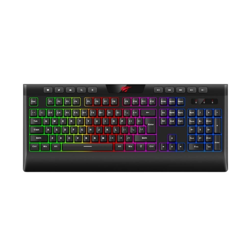 Experimenta una experiencia de juego totalmente inmersiva con el Teclado Gamer RGB Havit Retroiluminado con Cable USB. Este teclado te ofrece una combinación perfecta de rendimiento, precisión y estilo, con características que te ayudarán a llevar tus hab