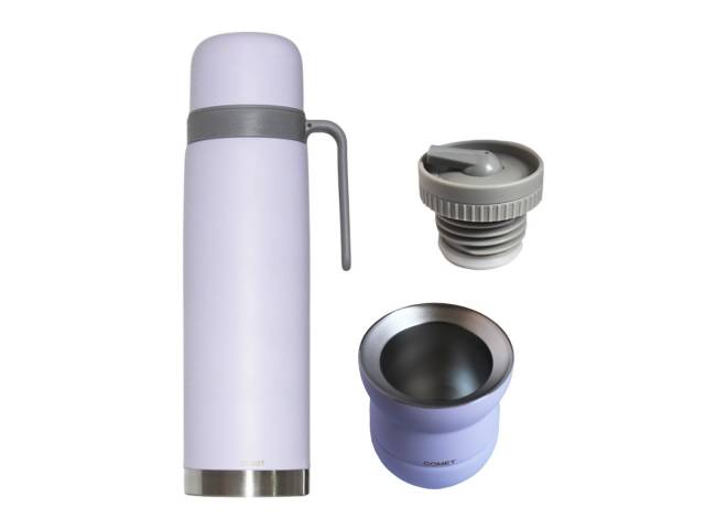 Tu compañero perfecto para el mate! El combo Comet te permite disfrutar de un mate caliente en cualquier lugar y a cualquier hora. Con su diseño elegante y su capacidad de mantener la temperatura.