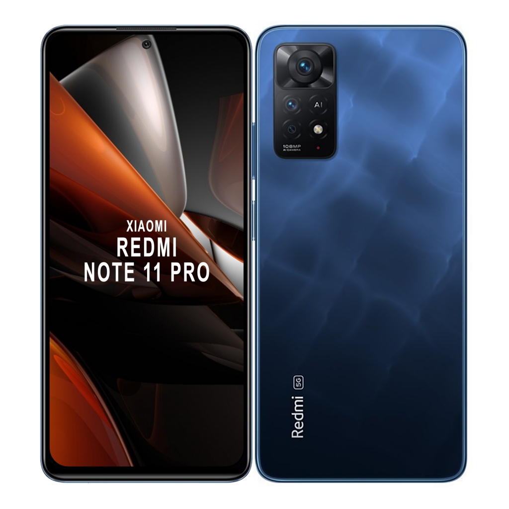 Elegante, potente y versátil. El Redmi Note 11 Pro 5G azul oscuro es el compañero ideal para tu día a día. Con su pantalla AMOLED de 6.67 pulgadas, cámara de 108MP y batería de larga duración!